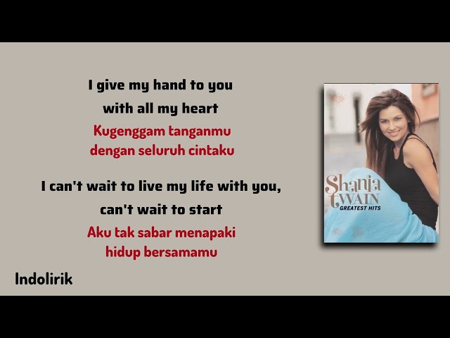 From This Moment On - Shania Twain | Lirik Terjemahan Indonesia 