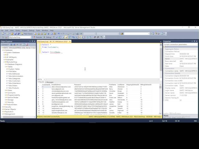 Writing your first SQL queries in SQL Server