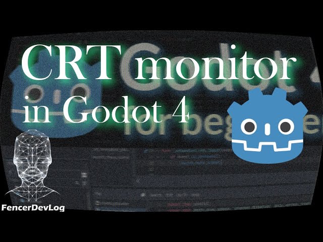 Godot 4: Create an old CRT monitor effect (shader tutorial)