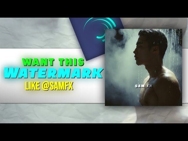 How to make Watermark Like @SamFxAM ✨️🥶 | Alight Motion | SamFx 