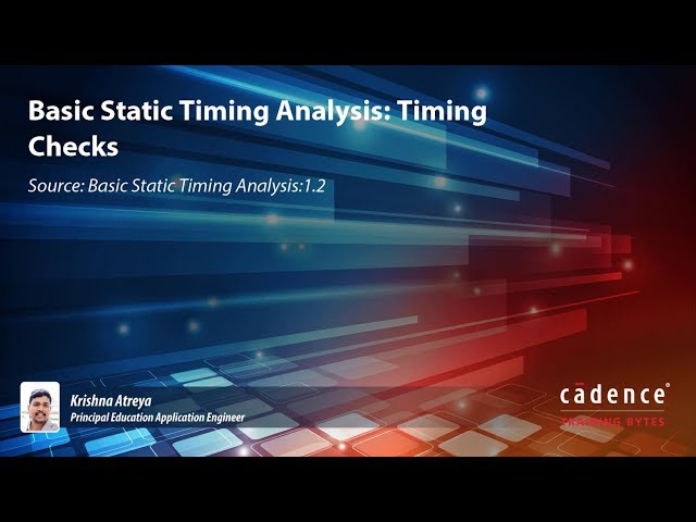 Basic Static Timing Analysis: Timing Concepts - Timing Paths