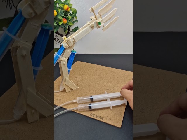 Hydraulic arm | #dcmotor #techexperiments #hydrualic #electronic #dcman #tech #motor