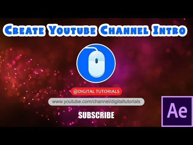 Simple YouTube Channel Intro - After Effects Tutorial