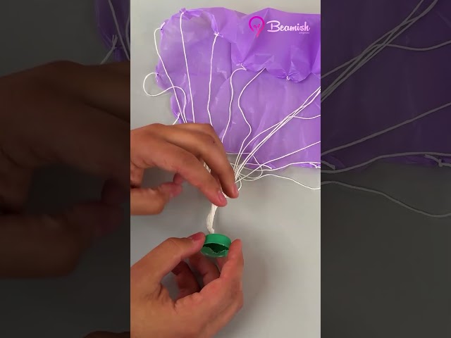 DIY Parachute with Plastic Bag 🪂 #diy #parachute #plasticbag