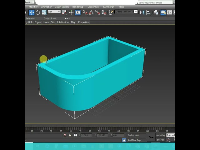 Curved Wall Grooves #3dsmax #shorts
