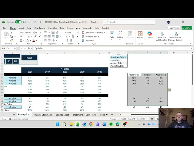 BSE3350-A2.Financial Model-Benchmarking
