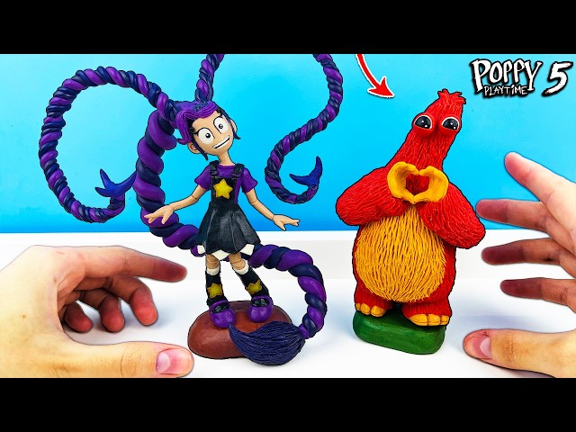 Making Lily Lovebraids & Chum Chompkins Poppy Playtime Chapter 5 with Clay