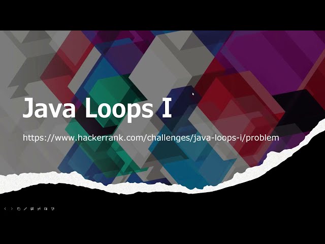 [SOLVED!] Java Loops I - HackerRank