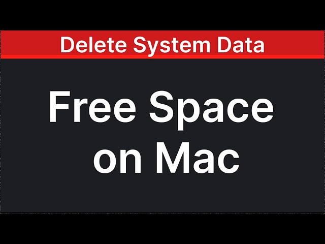 How To Clear System Data Storage on Your Mac - Mac OS Sequoia