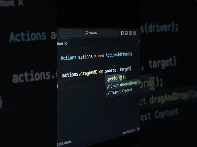Drag and Drop in Selenium #automation #softwaretesting #viealreels #viral #viralvideo #viralshorts