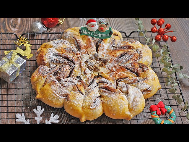 This Christmas, let's make delicious and delicious snow flower bread right away, moms!