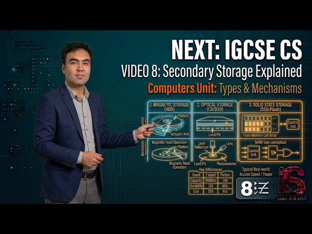 08 How Secondary Storage Works: HDD, SSD, Optical & Cloud Storage Explained! Edexcel IGCSE 4CP0