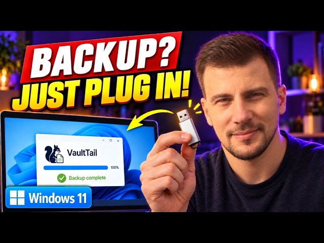 Automatic USB Backup — Just Plug In Your Flash Drive
