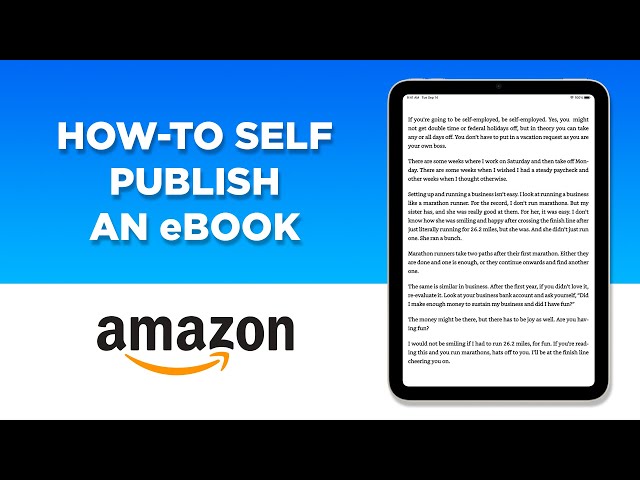 How to Self Publish an eBook on Amazon (Step-by-step guide)