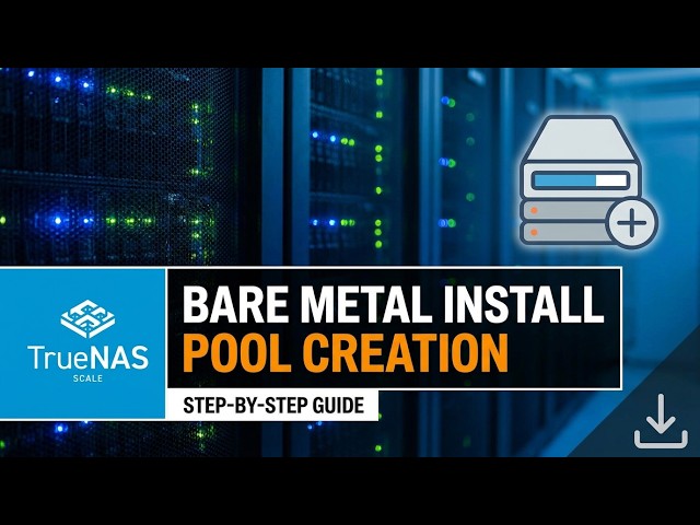 TrueNAS Scale bare metal install & pool creation