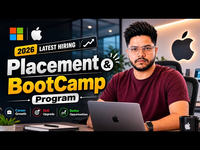 Microsoft & Apple Software Engineer Jobs 2026 🚨 | Placement Program + DSA & System Design Bootcamp