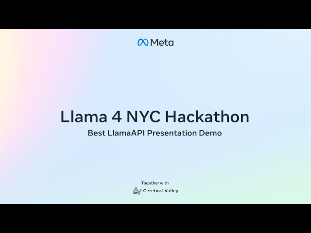 Llama 4 NYC Hackathon Best Use of Llama API Winner: Parent Bridge