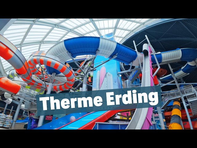 All Water Slides at Galaxy Erding | World's Largest Thermal Spa | Therme Erding