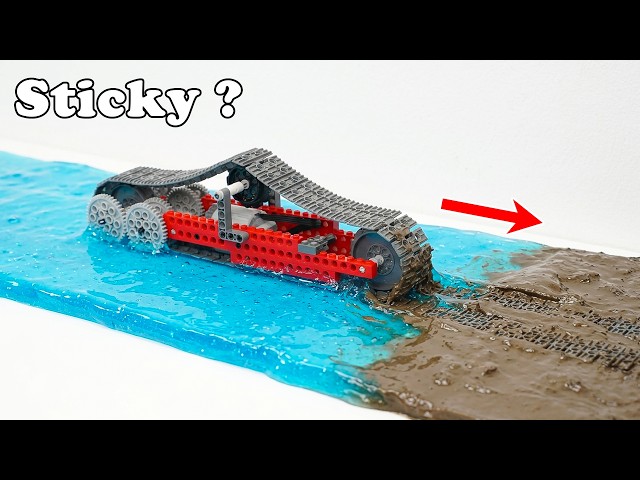 Sticky Slime & Mud Trap Test for LEGO Tracked Vehicle