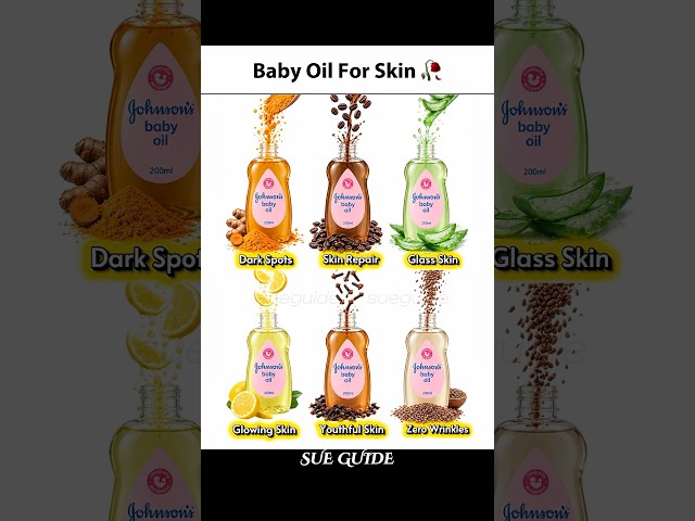 6 Baby Oil DIY Ideas You’ll Want to Save 🧴✨ #SkincareGuide #BeautyHacks