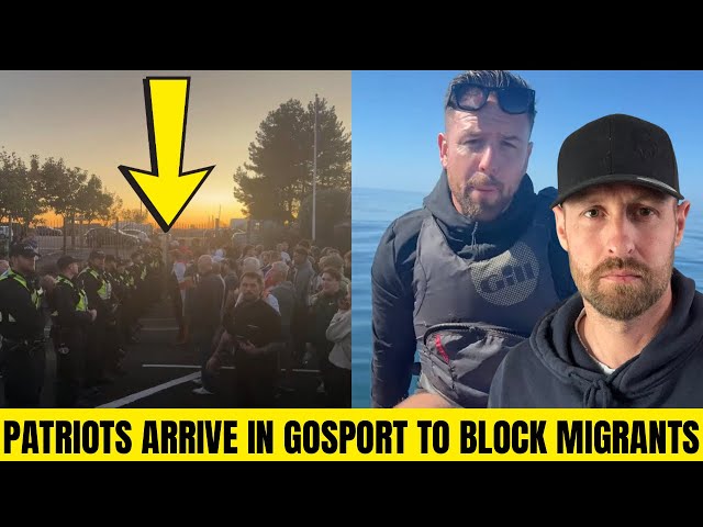 Danny Tommo Tracks Migrants in Channel as PAtriots Descend on Gosprt