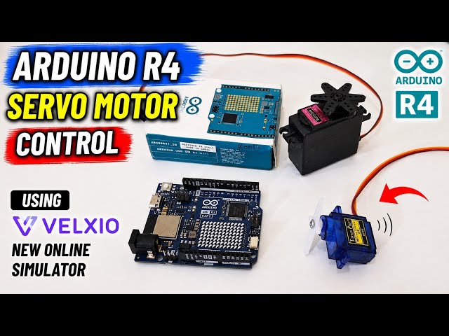 Arduino R4 Servo Motor Control Using Velxio | New Online Simulator Tutorial