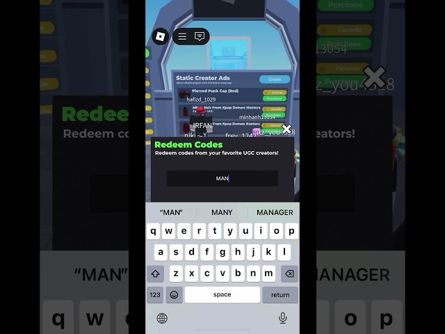 Codes for flex ugc code