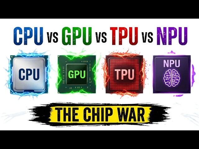 CPU vs GPU vs TPU vs NPU: What's the difference?