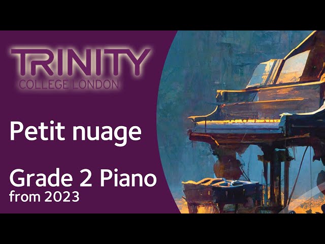 Petit nuage / TRINITY Grade 2 Piano from 2023 / Synthesia Piano tutorial