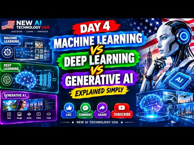 new ai technology usa, machine learning, deep learning & generative ai — what’s the difference?