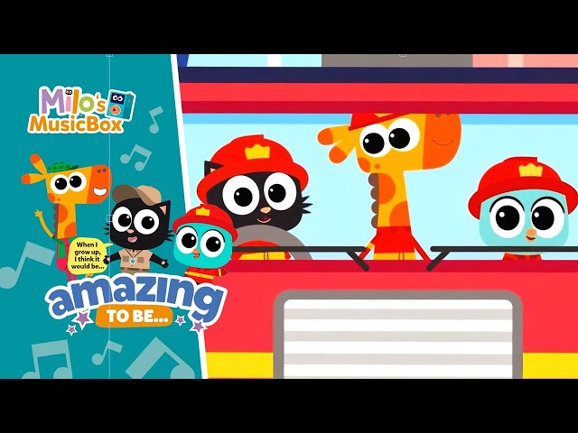Amazing to Be a Firefighter 🎶 | Milo's MusicBox – Nursery Rhymes & Kids Songs