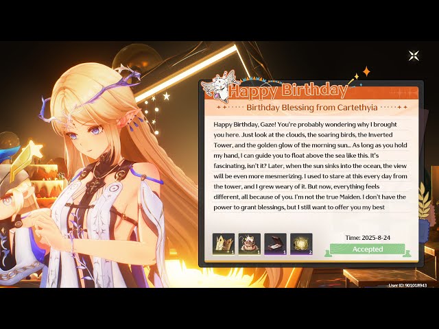 Birthday Blessing from Cartethyia (Wuthering Waves)