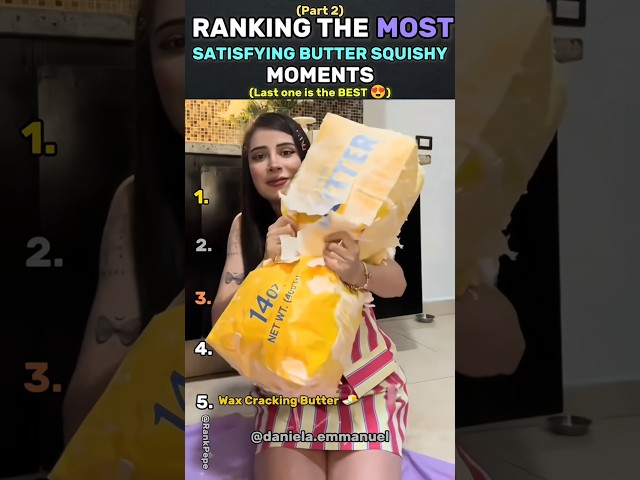 Ranking The Most Satisfying Butter Squishy Moments #buttersquishy #squishy #sheinhaul #asmr #ranking