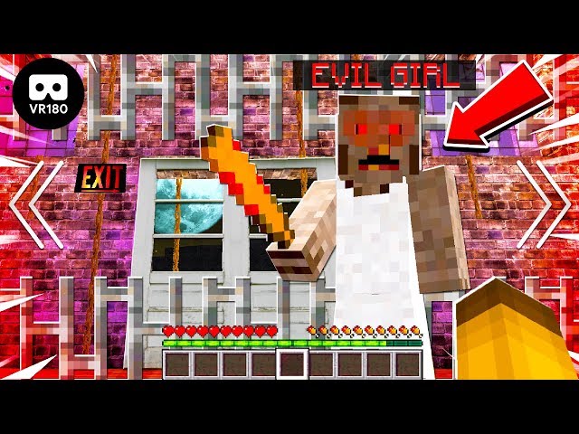 I Snuck Inside EVIL GIRLS House.. She TRAPPED Me After I Did This.. (VR Minecraft)