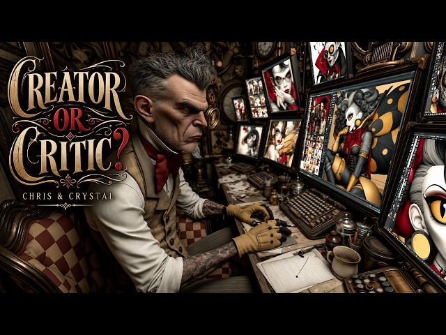 AI Art Steampunk Video | “Creator or Critic” | Chris & Crystal AI Art | Original Music, 4K