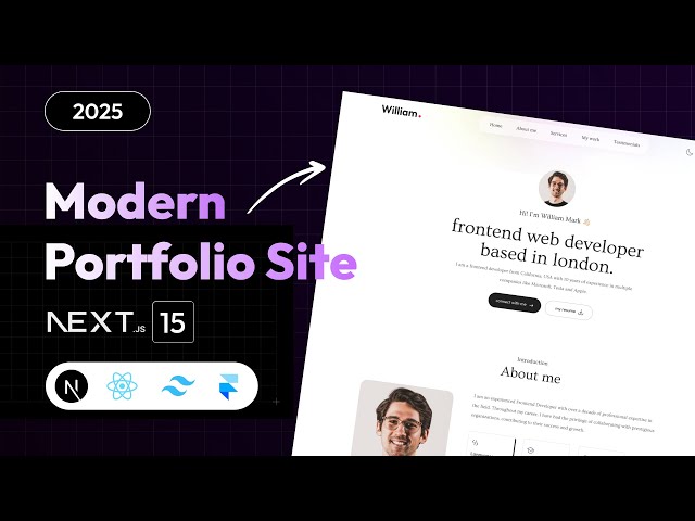 How To Make Portfolio Website Using Next JS | Build Modern Portfolio Site In React JS