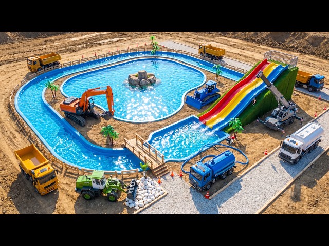MudForge RC | 🌊 RC Machines Build a Mega Mini Water Park from Dry Dirt! 🚜🔥