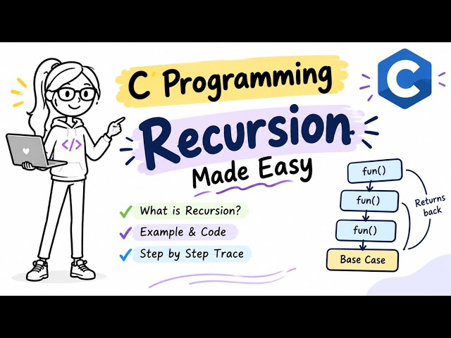 C programming recursion #recursion #cprogramming#clanguage#coding #codinglife#program#codemasters