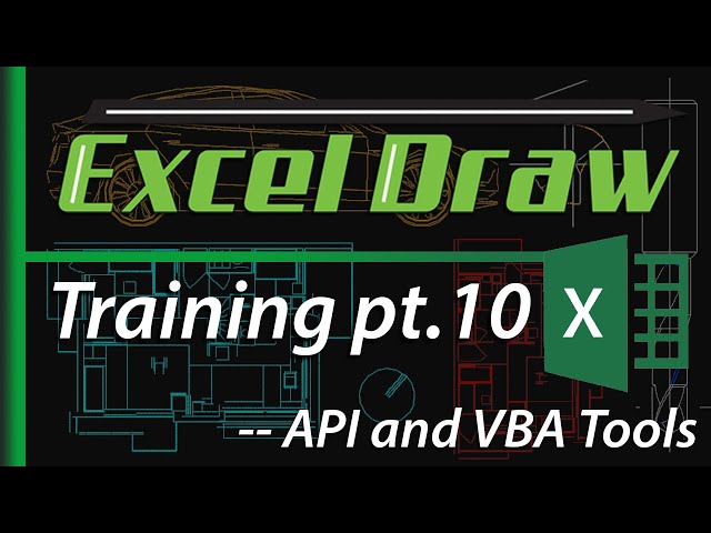 Excel Draw v6.2 Training Video 10 - Excel Draw's API Functions - Tools to Automate Excel Draw