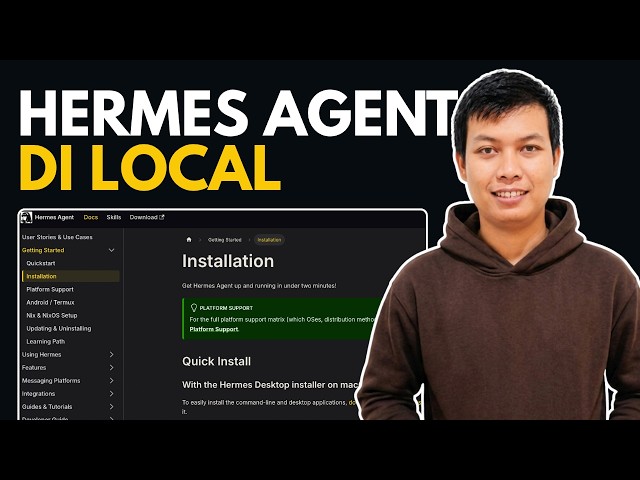 Hermes Agent: Cara Menjalankan AI di Komputer Sendiri!