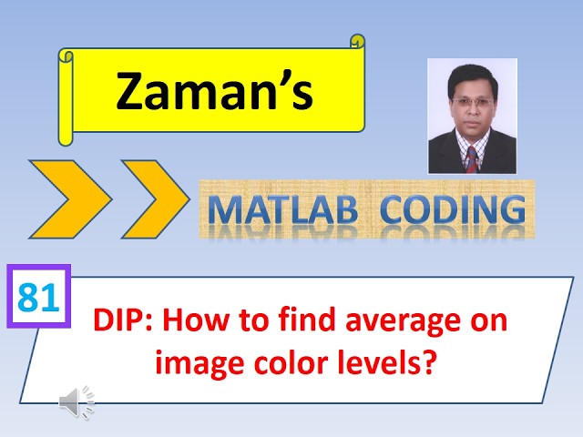 MATLAB: DIP: How to find average of image color levels?