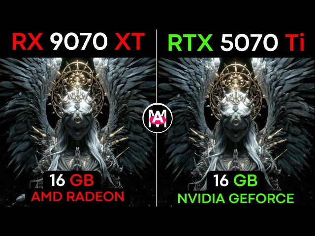 RX 9070 XT VS RTX 5070 Ti+ Ryzen™ 7 9800X3D : TEST IN 20 GAMES