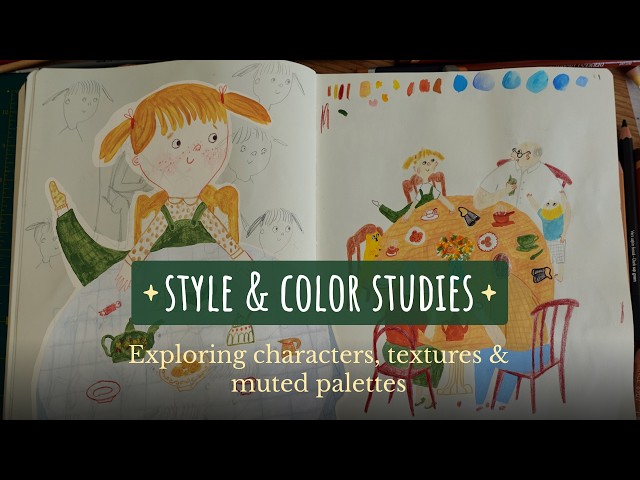Style & Color Studies | Finding My Picture Book Style ✍️🌿