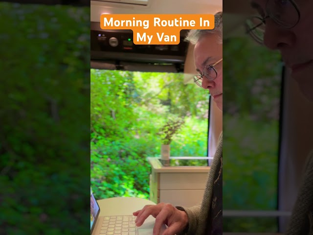 Morning Routine In My Van #vanlife #campervans #nature