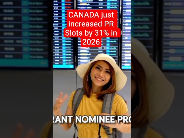 Move to Canada in 2026 🇨🇦 | 31% More PR Slots + Job Opportunities