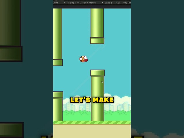 Let's make Flappy Bird in 1 Minute ! #unity #gamedev #valem