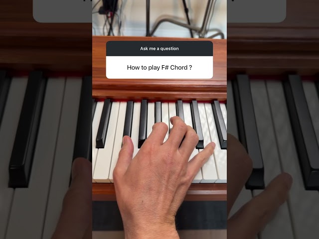 F# Major Chord on the Piano