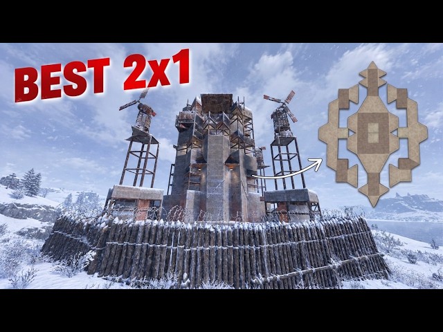 THE BEST 2x1 QUAD BASE IN RUST | SHIELD WALL, SHELL, OPENCORE & 2 BUNKERS