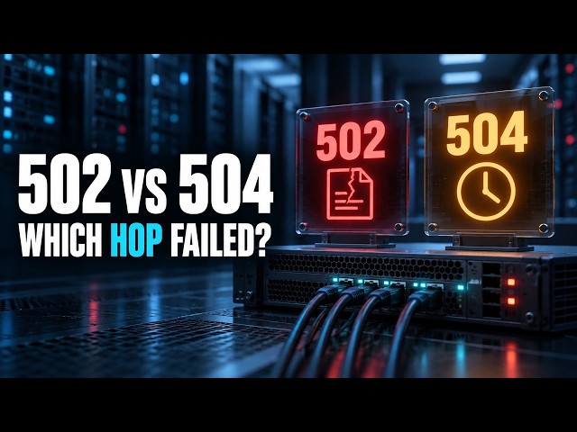 Kubernetes 502 vs 504: Bad Response or Slow Backend?