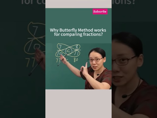Why the Butterfly Method ACTUALLY Works! 🦋 (Math Hack Explained) #maths #education #comparison #yt